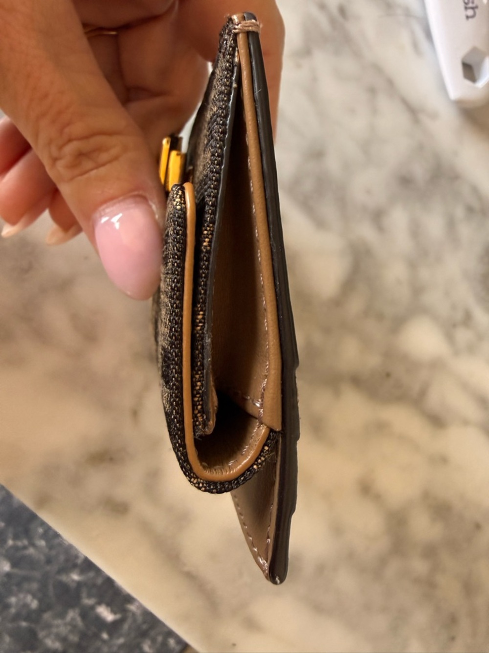 Like new! Fendi Baguette Zucca Cardholder Wallet! - Picture 12 of 12